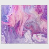 Lila Flüssigkeit gemarmorter Achat Geschenkpapier (Flach)
