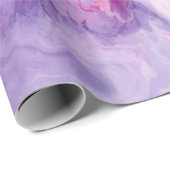 Lila Flüssigkeit gemarmorter Achat Geschenkpapier (Rolleneckpunkt)