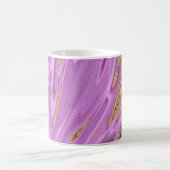 Lila Flüssigkeitsplanung Kaffeetasse (Mittel)