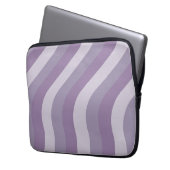 Lila Flüssigkeitsstrom Groovy Streifen Y2K Muster Laptopschutzhülle (Vorderseite Links)