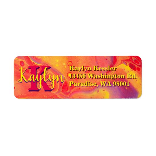 Lila Flusskunst des Wilden Roten Flusses (Vorne)