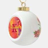 Lila Flusskunst des Wilden Roten Flusses Keramik Kugel-Ornament (Rechts)