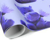 Lila Flusspferdverpackungspapier Geschenkpapier (Rolleneckpunkt)