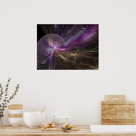 Lila Flüstern Poster (Küche)