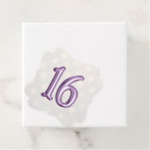 Lila Fohlen und Goldbokeh-Shimmer Geschenkanhänger (Beispiel)