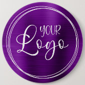 Lila-Foil-Business-Logo Button (Vorderseite)