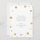 Lila Foil Modernes Foto Frohe Weihnachten (Rückseite)