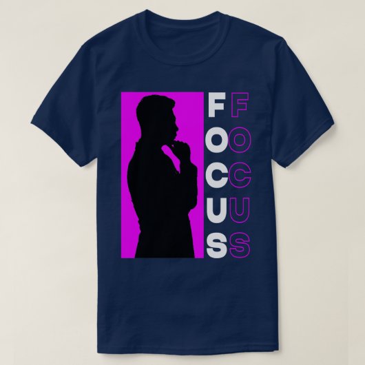 Lila Fokus T-Shirt (Design vorne)