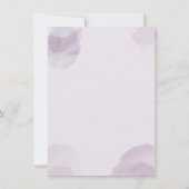 Lila Foliage-Hochzeit Save The Date (Rückseite)