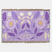 Lila Folkloreflötenknochen Decke (Vorderseite)