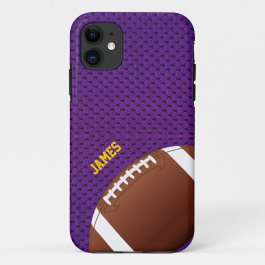 Lila Football Custom iPhone 5 Fall Case-Mate iPhone Hülle (Rückseite)