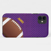 Lila Football Custom iPhone 5 Fall Case-Mate iPhone Hülle (Rückseite (Horizontal))
