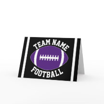 Lila Football Custom Team Name/Text Sports Party