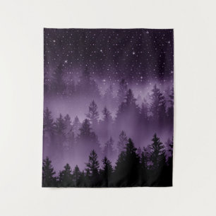 Lila Forest Galaxy Traum #1 #decor #art Wandteppich