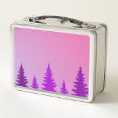 Lila Forest Metal Lunch Box (Rückseite)