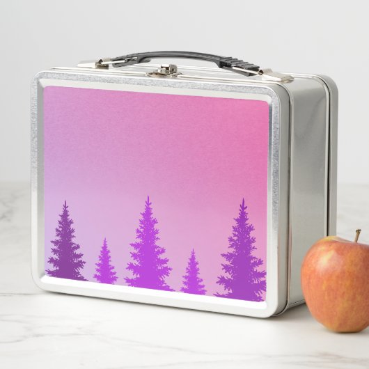 Lila Forest Metal Lunch Box (Beispiel)