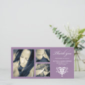 LILA FORMALE ZUSAMMENARBEIT | DANKE, DASS DU KARTE (Stehend Vorderseite)