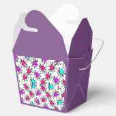 lila Formatmuster Geschenkschachtel (Geöffnet)