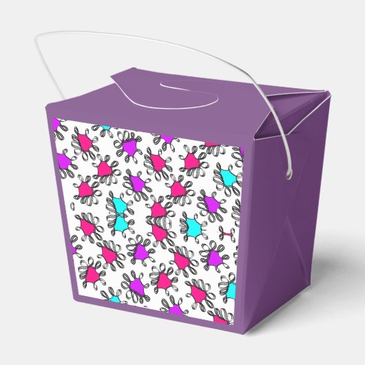 lila Formatmuster Geschenkschachtel (Rückseite)