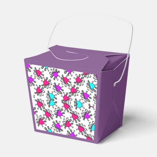 lila Formatmuster Geschenkschachtel (Vorderseite)