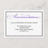 Lila formelle Skriptübersicht Begleitkarte (Vorderseite)