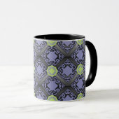 lila Formen Tasse (VorderseiteRechts)