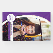 Lila Foto-Abschluss Banner (Horizontal)