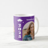 Lila Foto Abschluss Kaffeetasse (VorderseiteRechts)