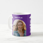 Lila Foto Abschluss Kaffeetasse (Vorderseite Links)