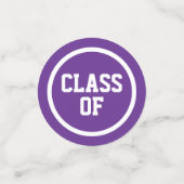 Lila Foto Abschluss Konfetti (Klein Vorderseite)