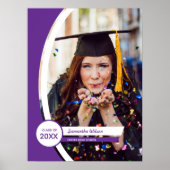 Lila Foto-Abschluss Poster (Vorne)