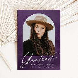 Lila Foto-Abschluss Wasserfarbe Ankündigung