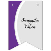 Lila Foto-Abschluss Wimpelkette (Dritte Fahne)