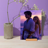 Lila Foto Brautparty Ring Game Tabletter Karte