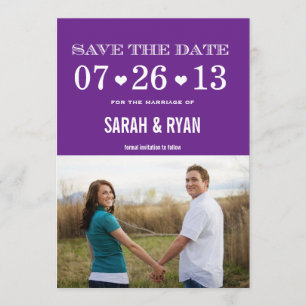 Lila Foto Einladungen