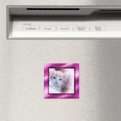 Lila Foto Frame Magnet (In Situ (Geschirrspüler))