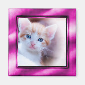 Lila Foto Frame Magnet (Vorne)