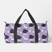 Lila Foto für benutzerdefinierte Liebe Paw Print Duffle Bag (Vorderseite)