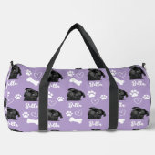 Lila Foto für  benutzerdefinierte Liebe Paw Print  Duffle Bag (Vorderseite)