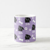 Lila Foto für benutzerdefinierte Liebe Paw Print Kaffeetasse (Mittel)