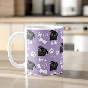 Lila Foto für  benutzerdefinierte Liebe Paw Print  Kaffeetasse