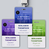 Lila Foto für Geschäftstreffen Ausweis