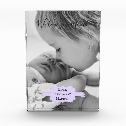 Lila Foto für Minimalistische Mutter (Vorderseite)