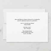 Lila Foto-Graduationspartei der Weißen Medizin Einladung (Rückseite)