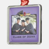 Lila Foto hinzufügen / Jahr Abschluss Ornament Aus Metall (Links)
