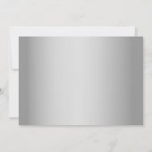 Lila Foto-Hochzeit Save The Date (Rückseite)