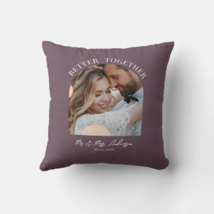 Lila Foto Hochzeitsgeschenk Wohngestaltung Kissen