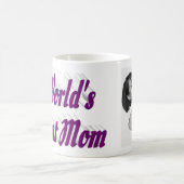 Lila Foto mit der besten Mama Kaffeetasse (Mittel)