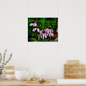 Lila Foto mit Khalil Gibran Zitat Poster (Küche)