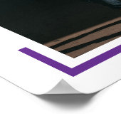 Lila Foto Moderner Abschluss Poster (Ecke)